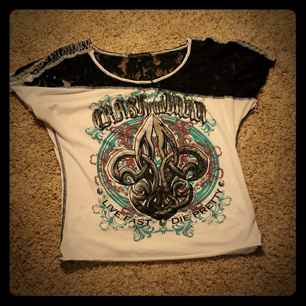 Crash and burn shirt